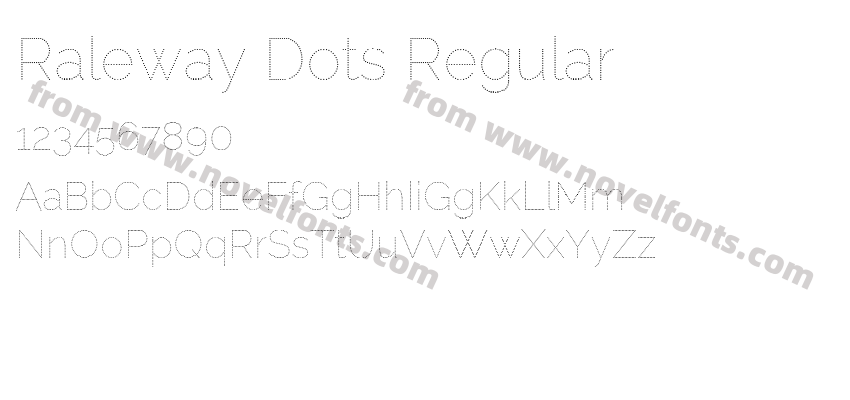 Raleway Dots RegularPreview