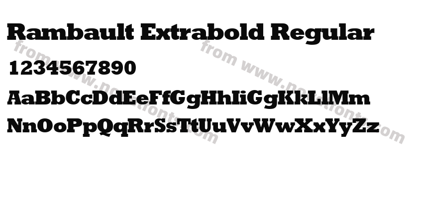 Rambault Extrabold RegularPreview