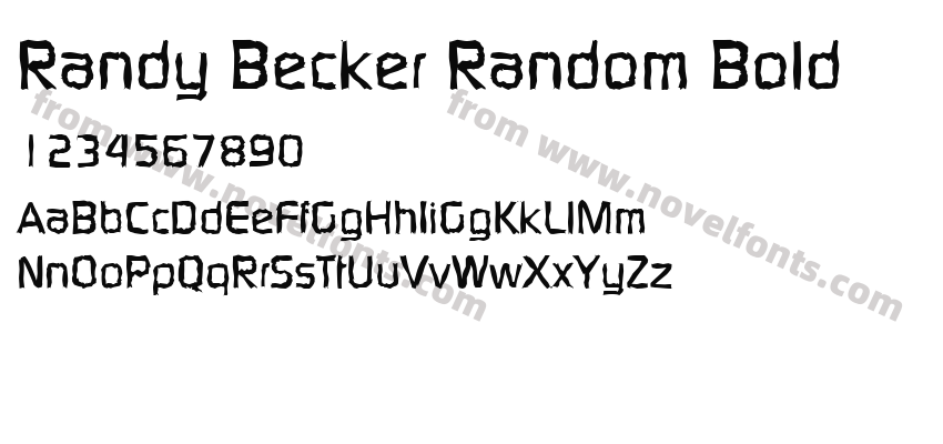 Randy Becker Random BoldPreview