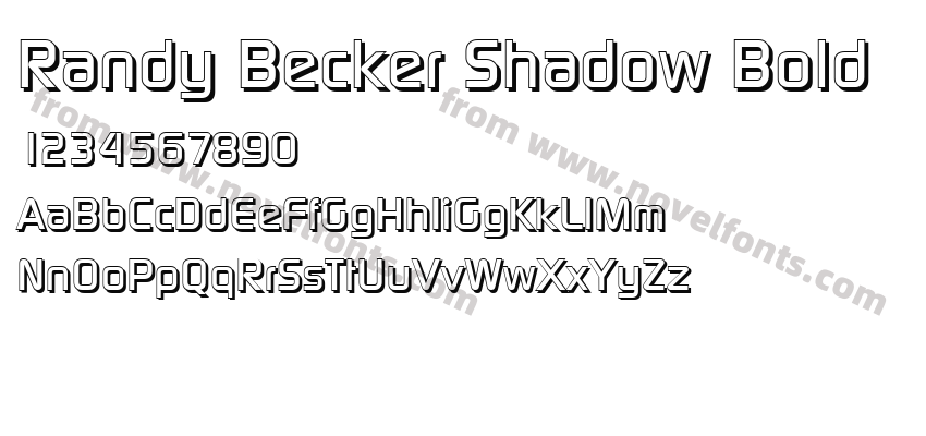 Randy Becker Shadow BoldPreview