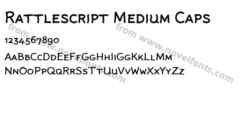 Rattlescript Medium CapsPreview