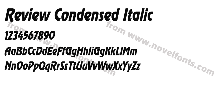 Review Condensed ItalicPreview