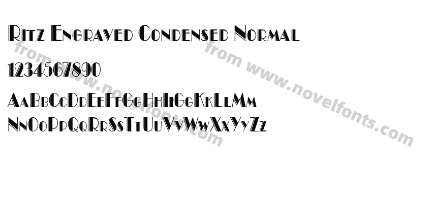 Ritz Engraved Condensed NormalPreview