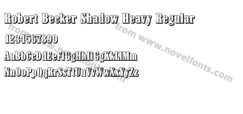 Robert Becker Shadow Heavy RegularPreview