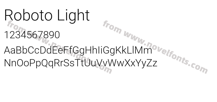 Roboto LightPreview