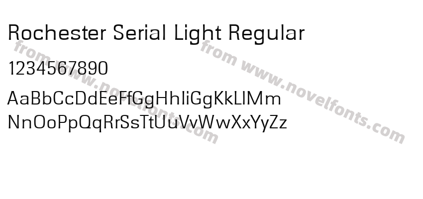 Rochester Serial Light RegularPreview