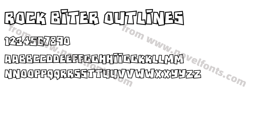 Rock Biter OutlinesPreview