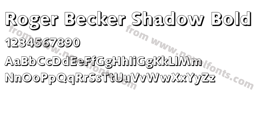 Roger Becker Shadow BoldPreview