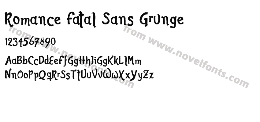 Romance Fatal Sans GrungePreview