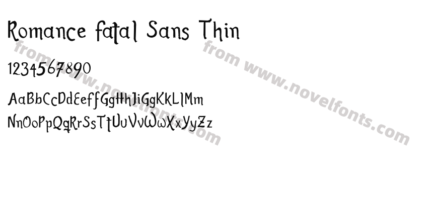 Romance Fatal Sans ThinPreview