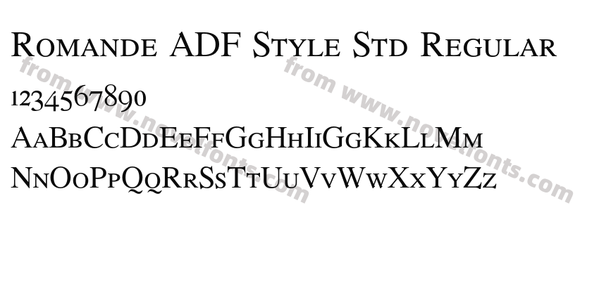 Romande ADF Style Std RegularPreview