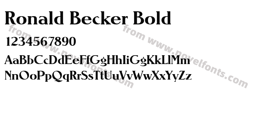 Ronald Becker BoldPreview