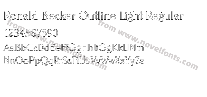 Ronald Becker Outline Light RegularPreview