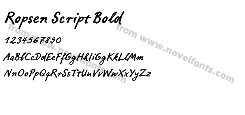 Ropsen Script BoldPreview