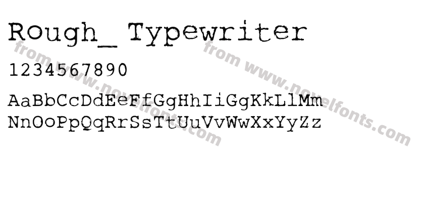 Rough_ TypewriterPreview