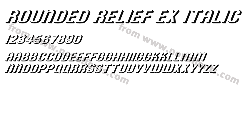 Rounded Relief Ex ItalicPreview