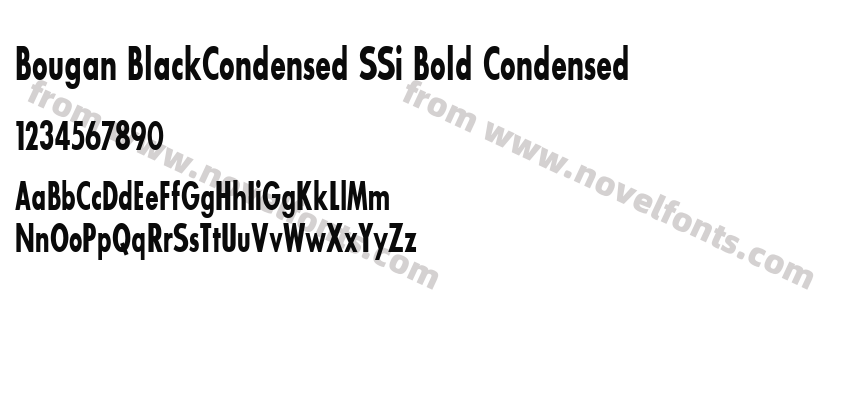 Bougan BlackCondensed SSi Bold CondensedPreview