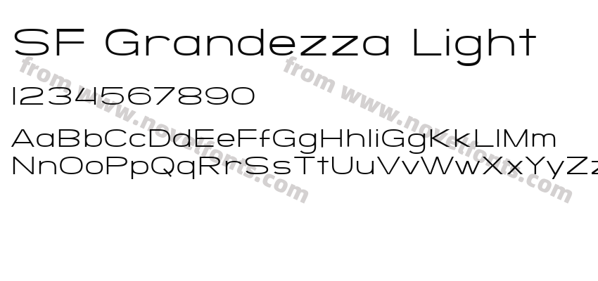 SF Grandezza LightPreview