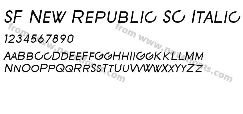 SF New Republic SC ItalicPreview