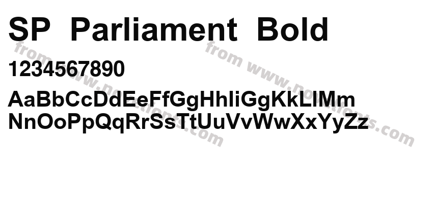 SP Parliament BoldPreview