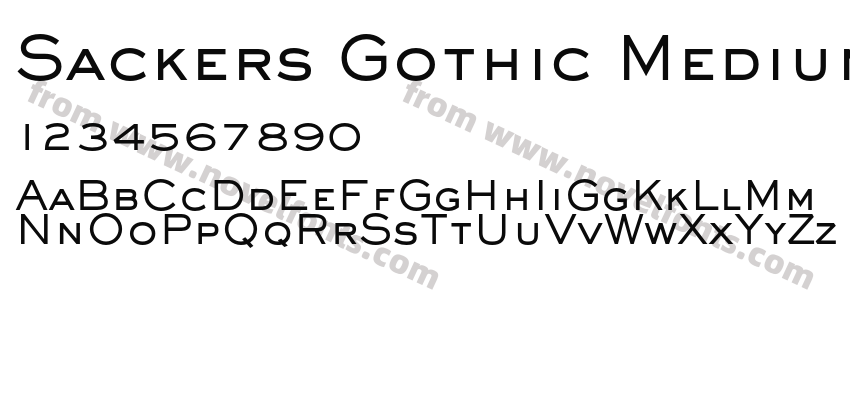 Sackers Gothic Medium ATPreview