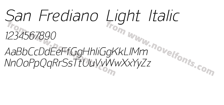 San Frediano Light ItalicPreview