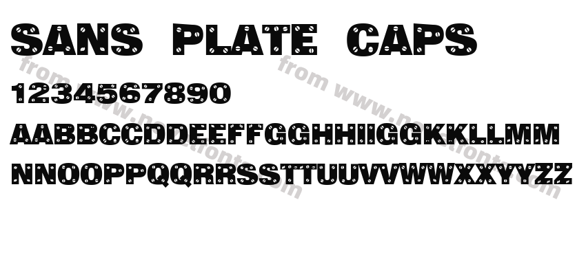 Sans Plate CapsPreview