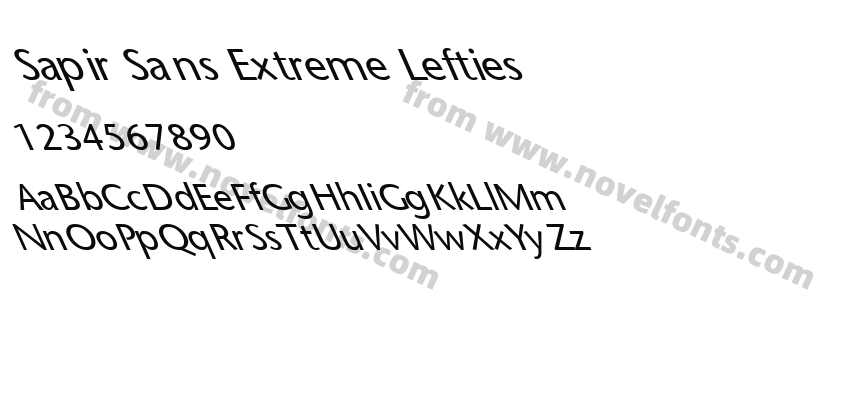 Sapir Sans Extreme LeftiesPreview