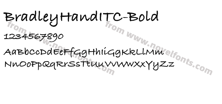 BradleyHandITC-BoldPreview