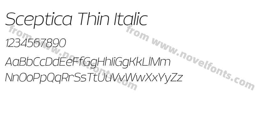 Sceptica Thin ItalicPreview