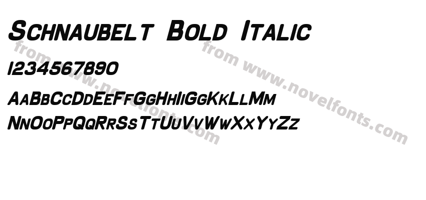 Schnaubelt Bold ItalicPreview