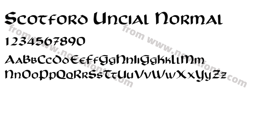 Scotford Uncial NormalPreview