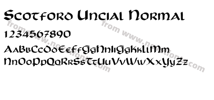 Scotford Uncial NormalPreview