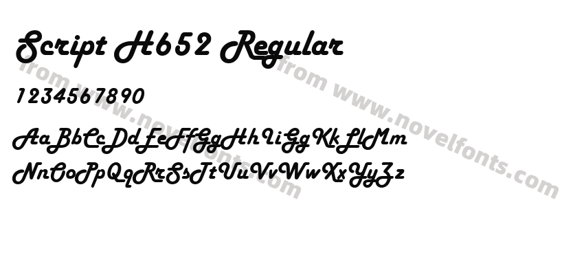 Script H652 RegularPreview