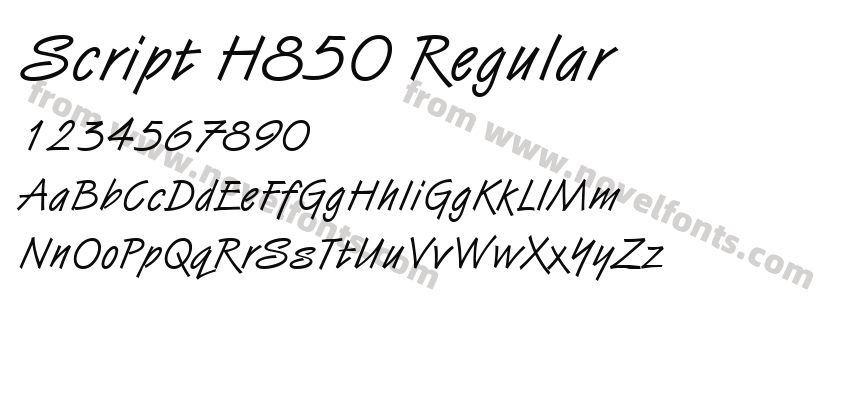 Script H850 RegularPreview