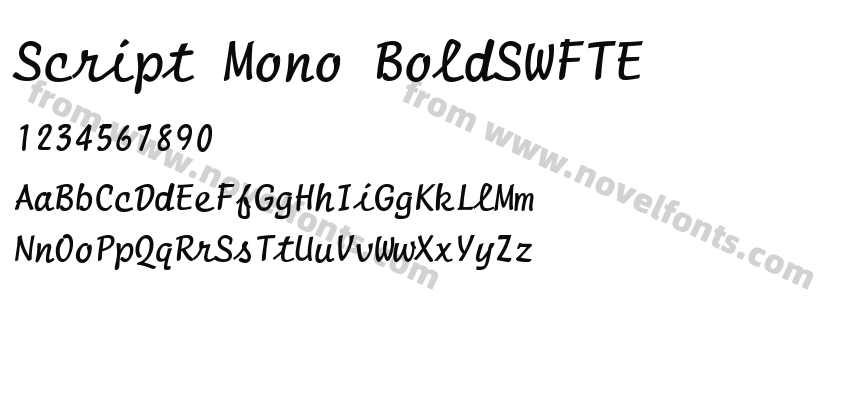 Script Mono BoldSWFTEPreview