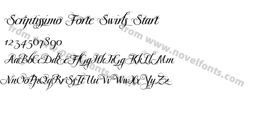 Scriptissimo Forte Swirls StartPreview