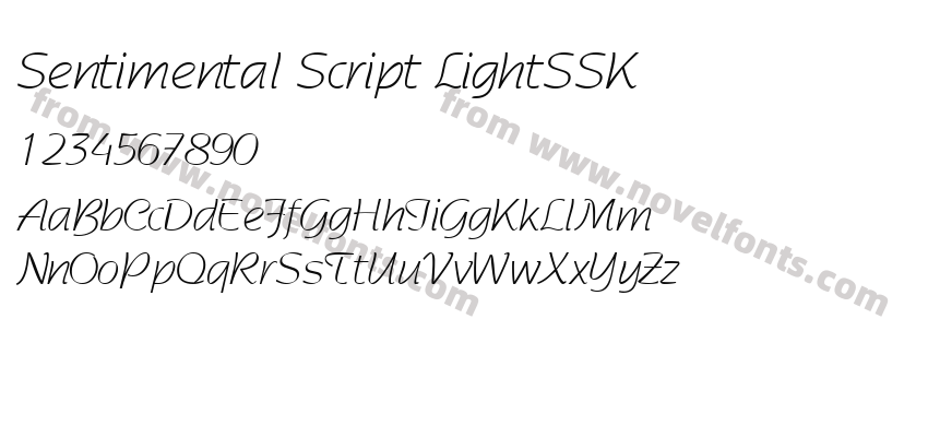 Sentimental Script LightSSKPreview