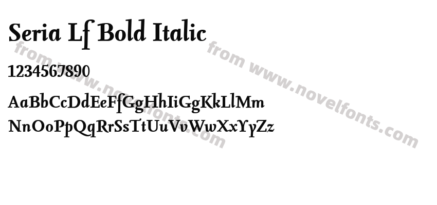 Seria Lf Bold ItalicPreview