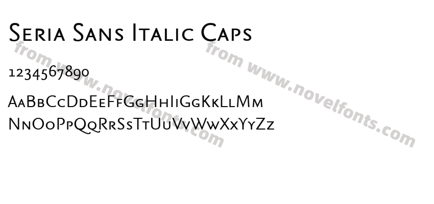 Seria Sans Italic CapsPreview