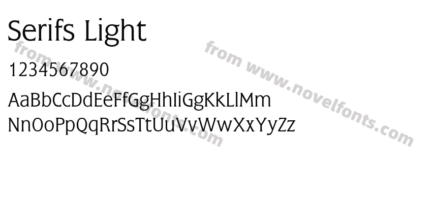 Serifs LightPreview