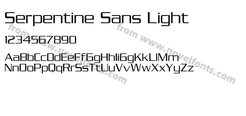 Serpentine Sans LightPreview