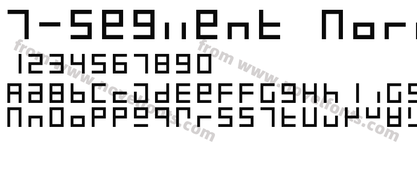 7-Segment Normal RegularPreview