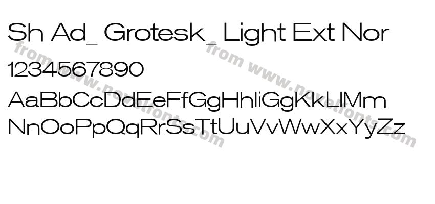 Sh Ad_ Grotesk_ Light Ext NorPreview