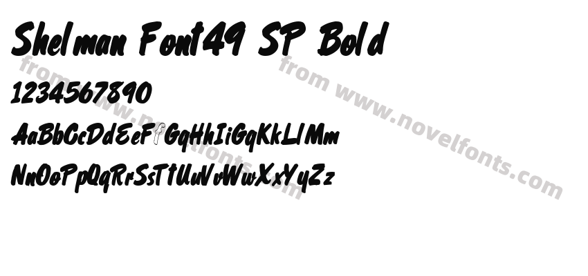 Shelman Font49 SP BoldPreview