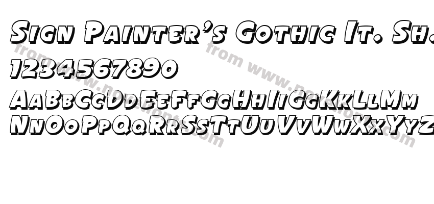 Sign Painter's Gothic It. Sh.SC JLPreview