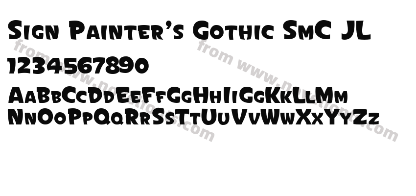 Sign Painter's Gothic SmC JLPreview