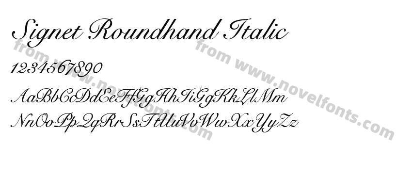 Signet Roundhand ItalicPreview