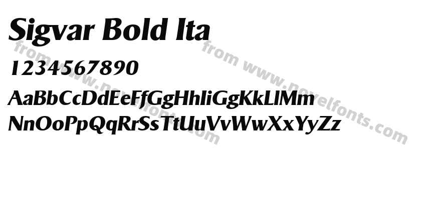 Sigvar Bold ItaPreview