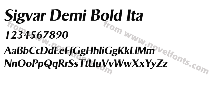 Sigvar Demi Bold ItaPreview